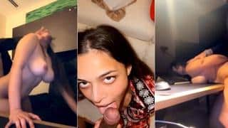 Ashwitha Onlyfans Model Blowjob and Doggystyle Hair Pulled while Giving BJ Rough Fucking Naked in All Positions