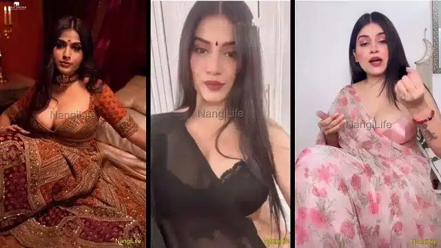 Famous Insta Influencer Astrologer Nidhi Chaudhary App Exclusive Huge Boobs Popping Sensual Tease