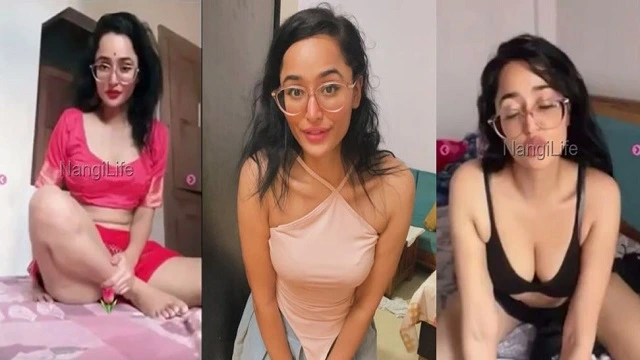 Sexy Kajal Pandey App Exclusive Semi Naked Tease with Horny Expression and Slutty Acts