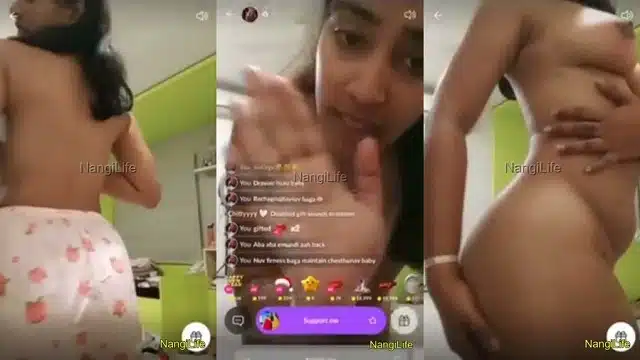 Famous South Babe Chandu Charms aka Chittyyyy Full Nude Strip Show