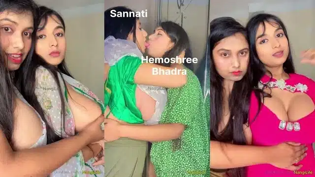 Sannati Mitra with Selena aka Hemoshree Bhadra Lesbian Sex Clips Collection Last Part