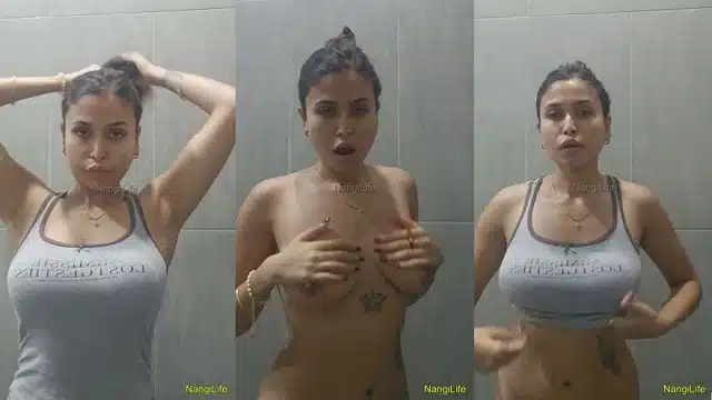 Bongonaari aka Sarmishtha Sarkar App Content Stripping and Taking Naked Shower Playing with Herself