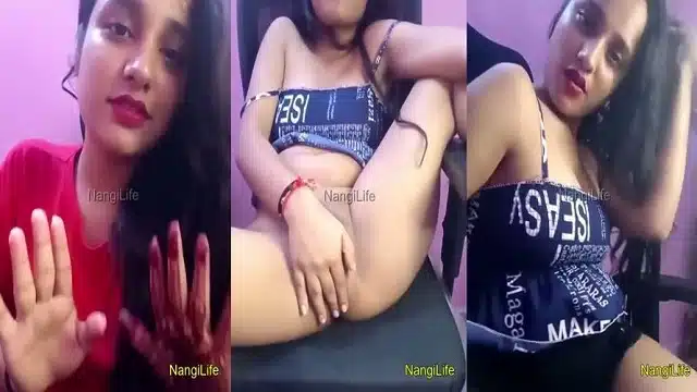 Cute Streamer Stripping on Cam Baring Herself Playing with Naked Tits and Shaved Pussy