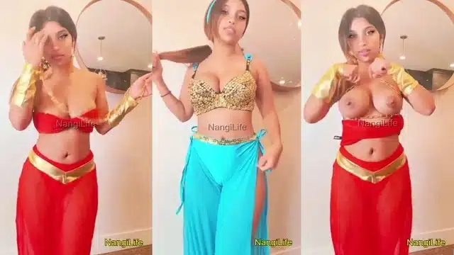 GotSpicyAgain Hot Sexy Genie Cosplay with Magic Lamp and Anal Beads Inserting Inside Her