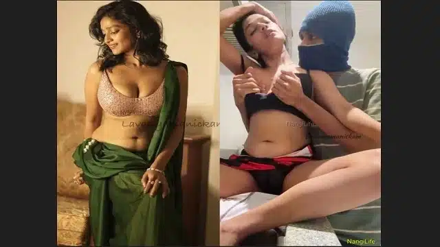 Lavanya Manickam in Lingerie Bra Taken Off and Tits Squeezed and Nipples Sucked