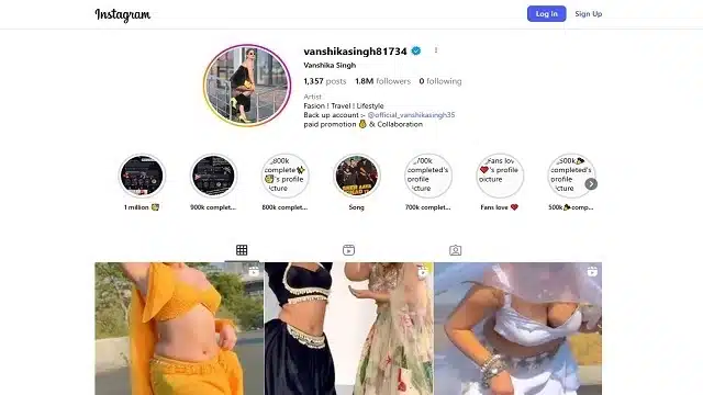 Vanshika Singh Famous Insta Influencer Leaked Vids Fucking with Friend while on Phone with BF